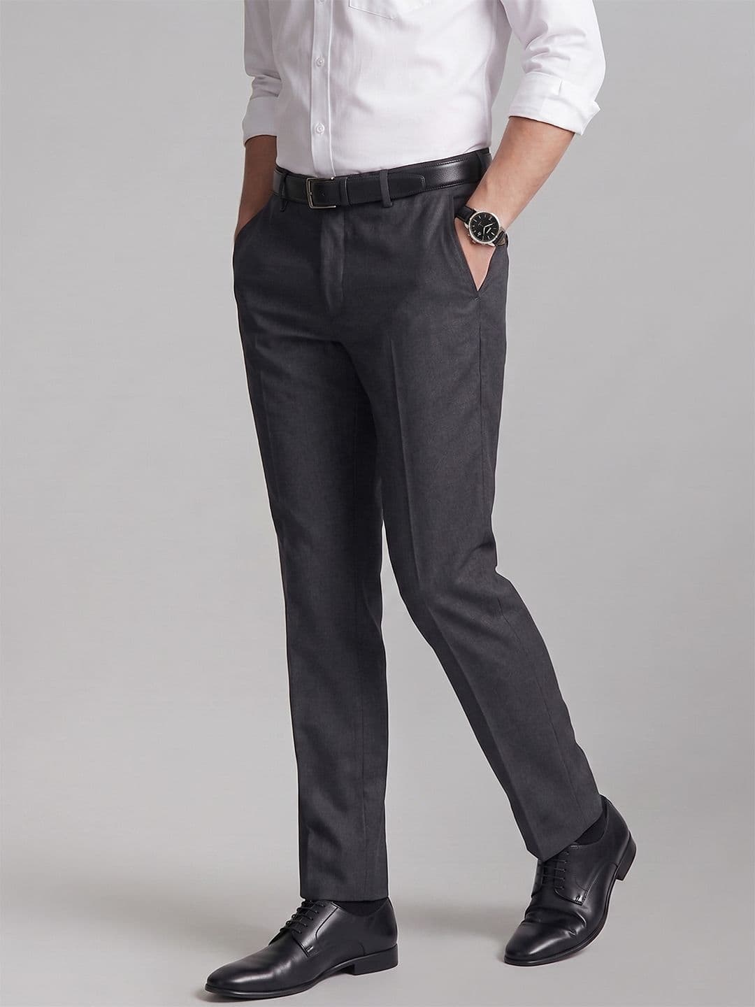 Van Heusen Men Slim Fit Formal Trousers - view 1
