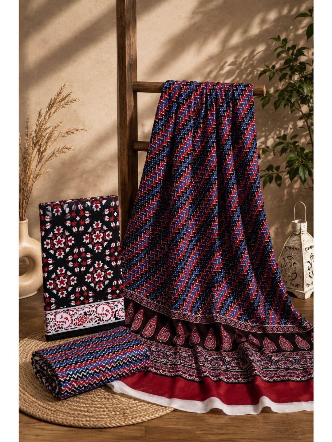 DATTA BUTTI Printed Unstitched Dress Material - view 1
