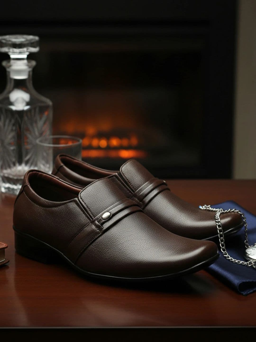 ALSTOM Men Textured PU Loafers - view 1