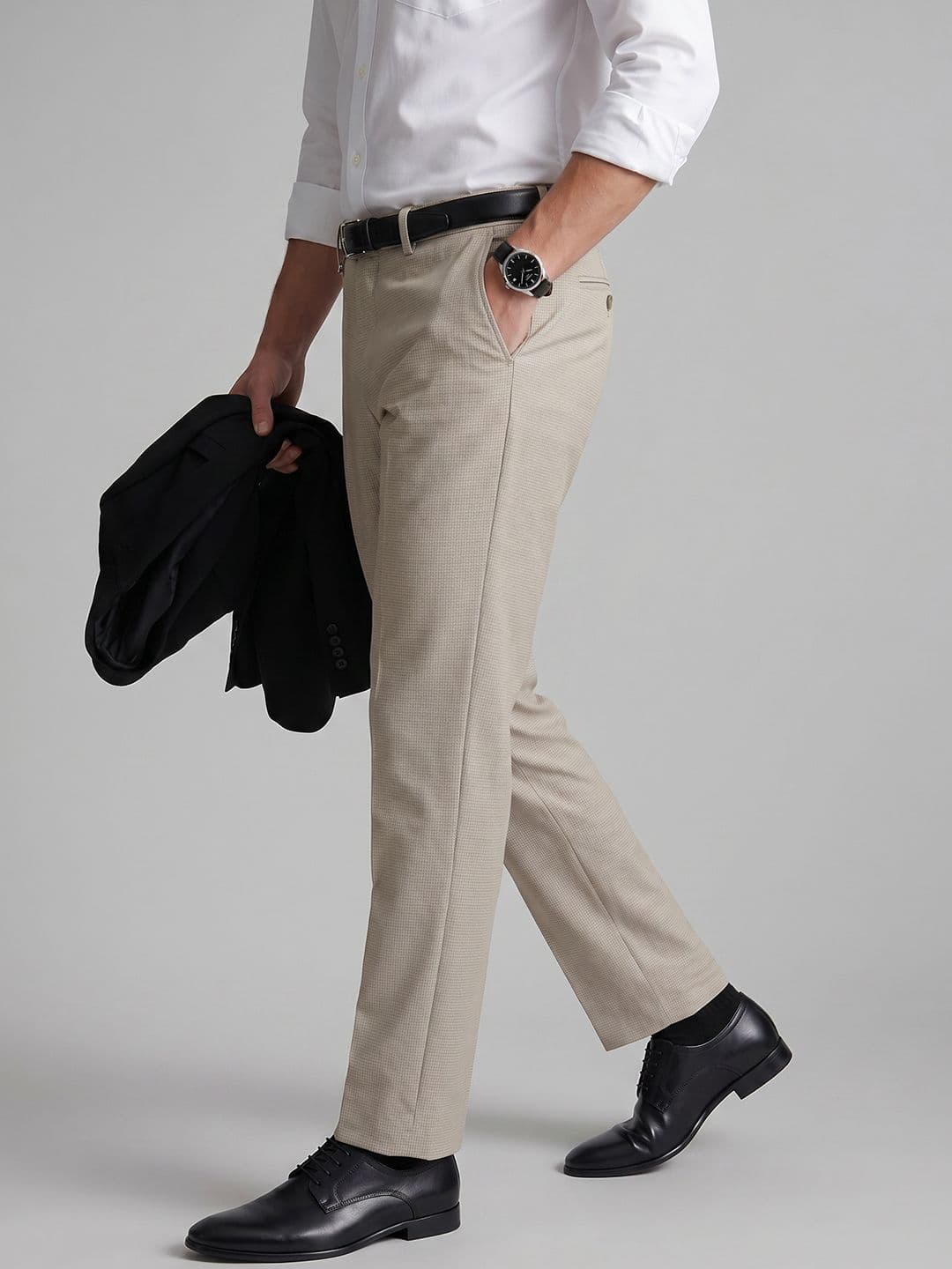 Van Heusen Men Slim Fit Formal Trousers - view 1