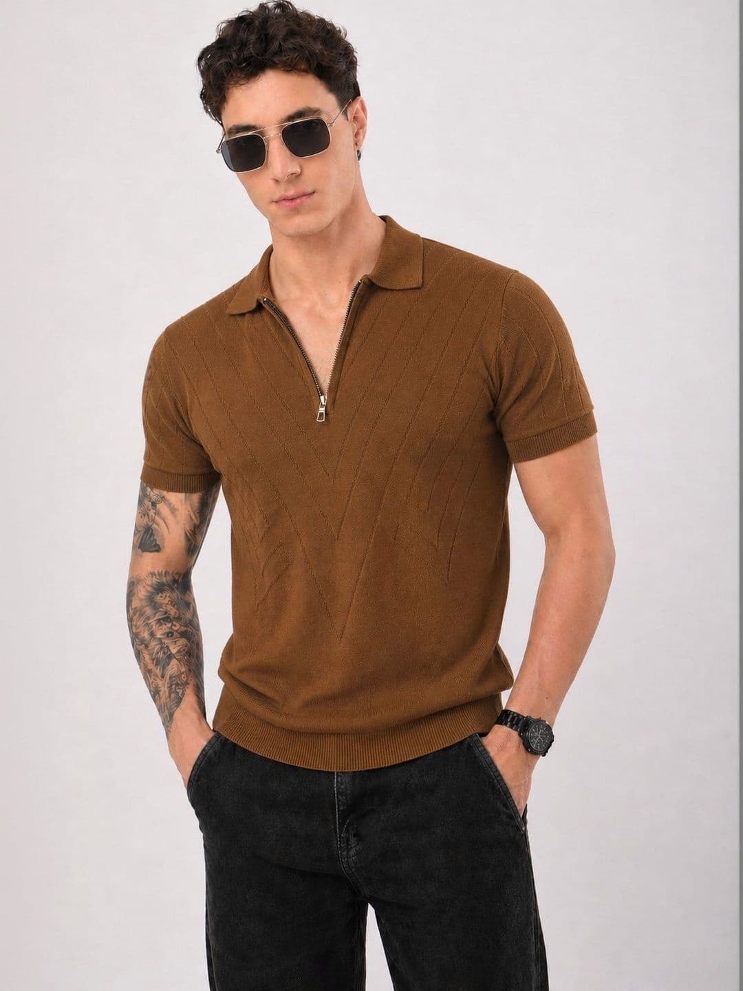 TRICOTE Men Polo Collar T-shirt - view 1