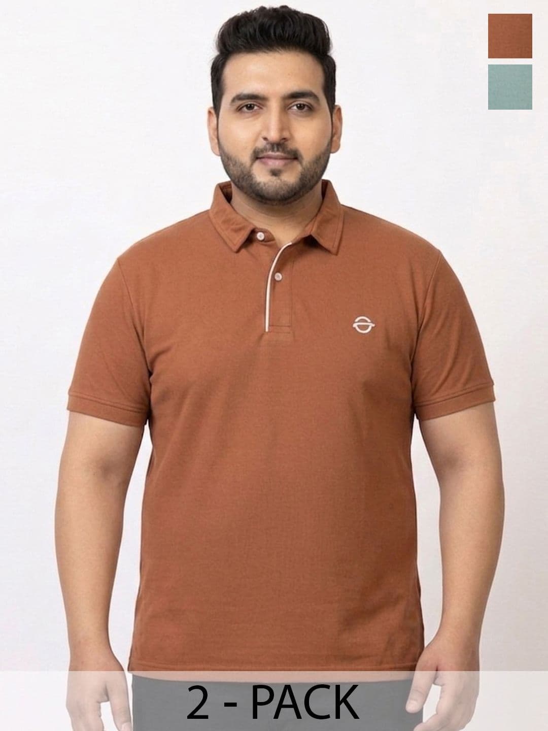 DDOUDDOU Men Brand Logo 2 Polo Collar T-shirt - view 1