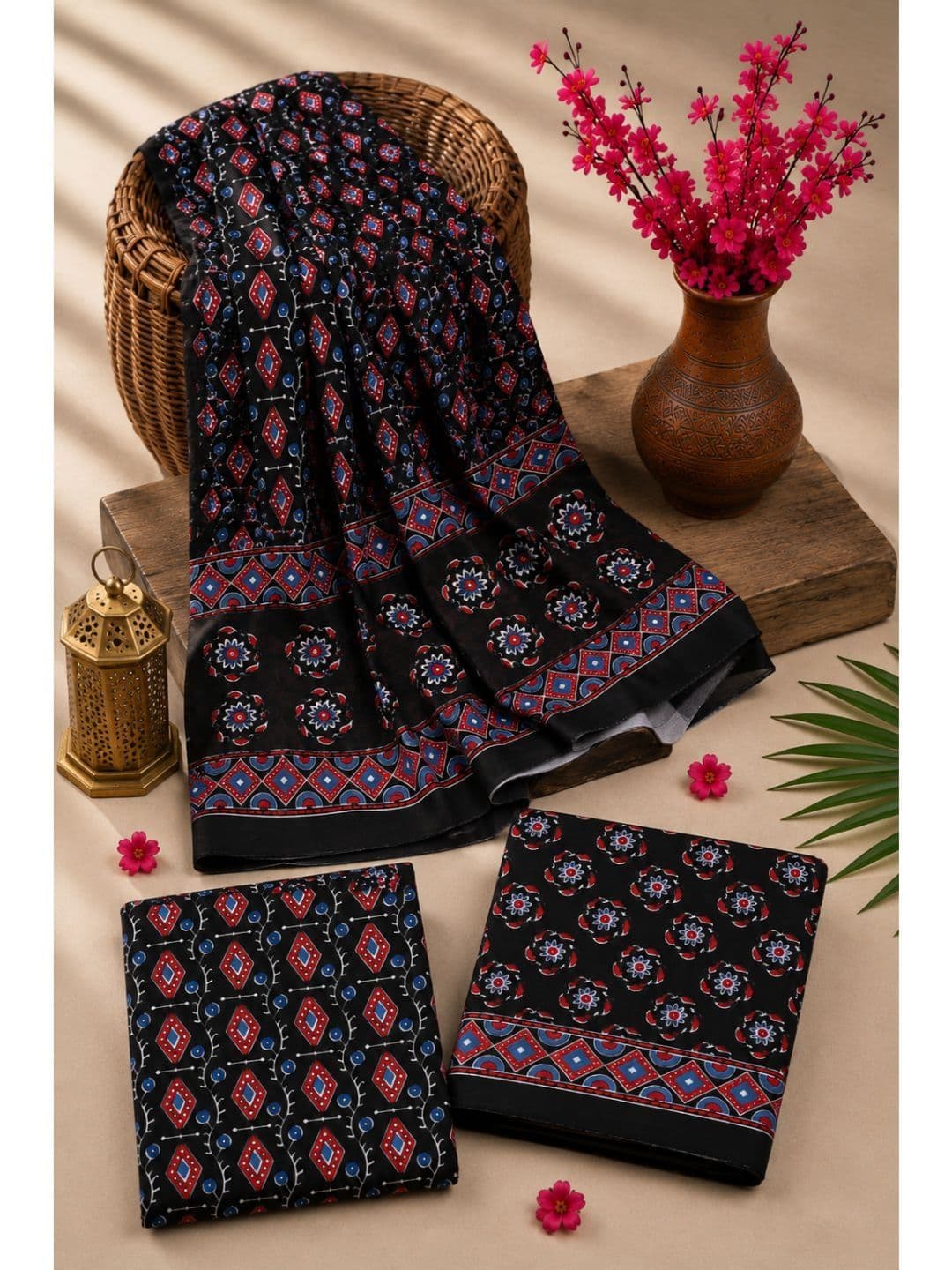 Dhaaga Ghar Printed Unstitched Dress Material - view 1