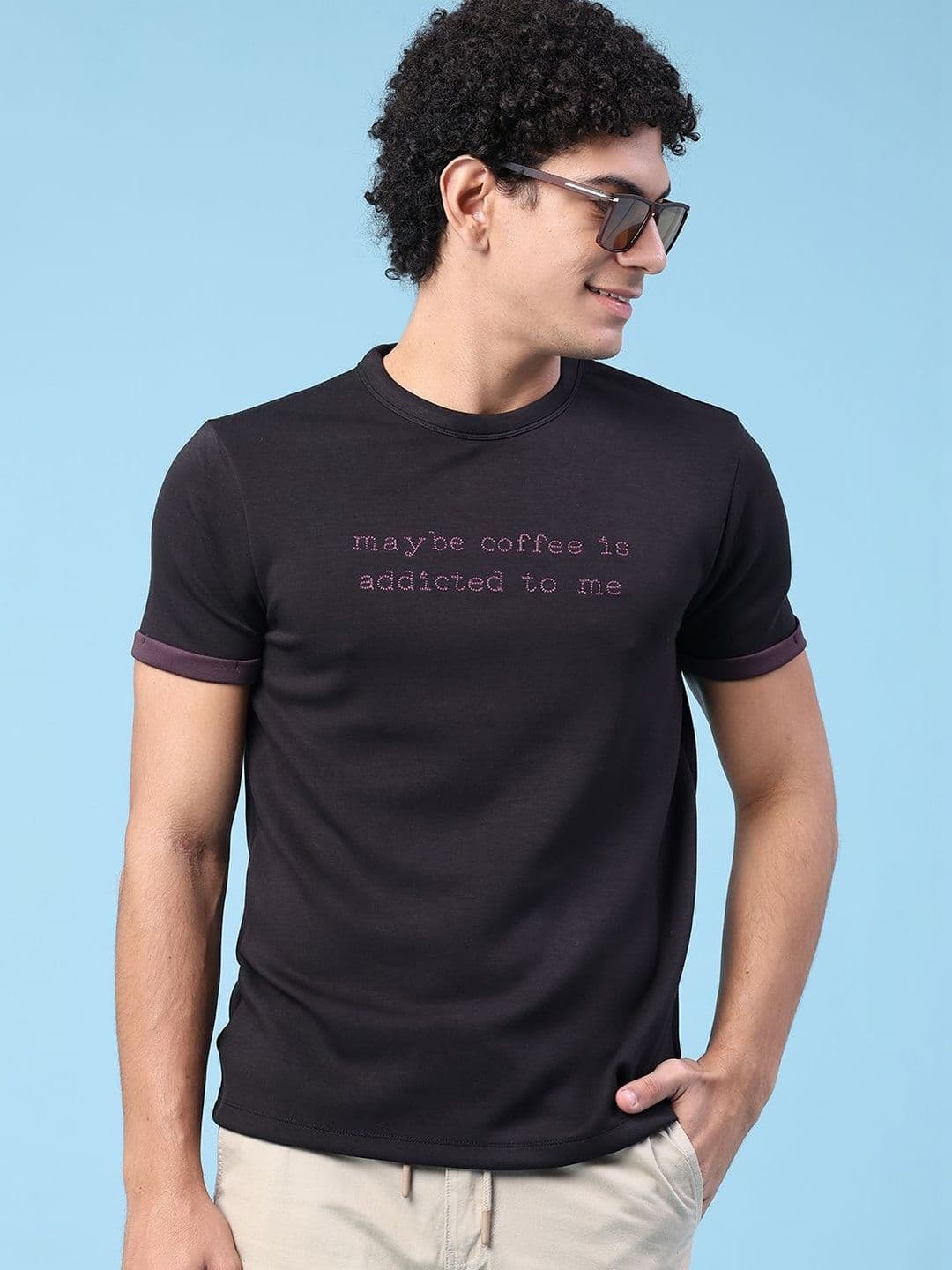 V-Mart Men Typography Printed T-shirt - view 1