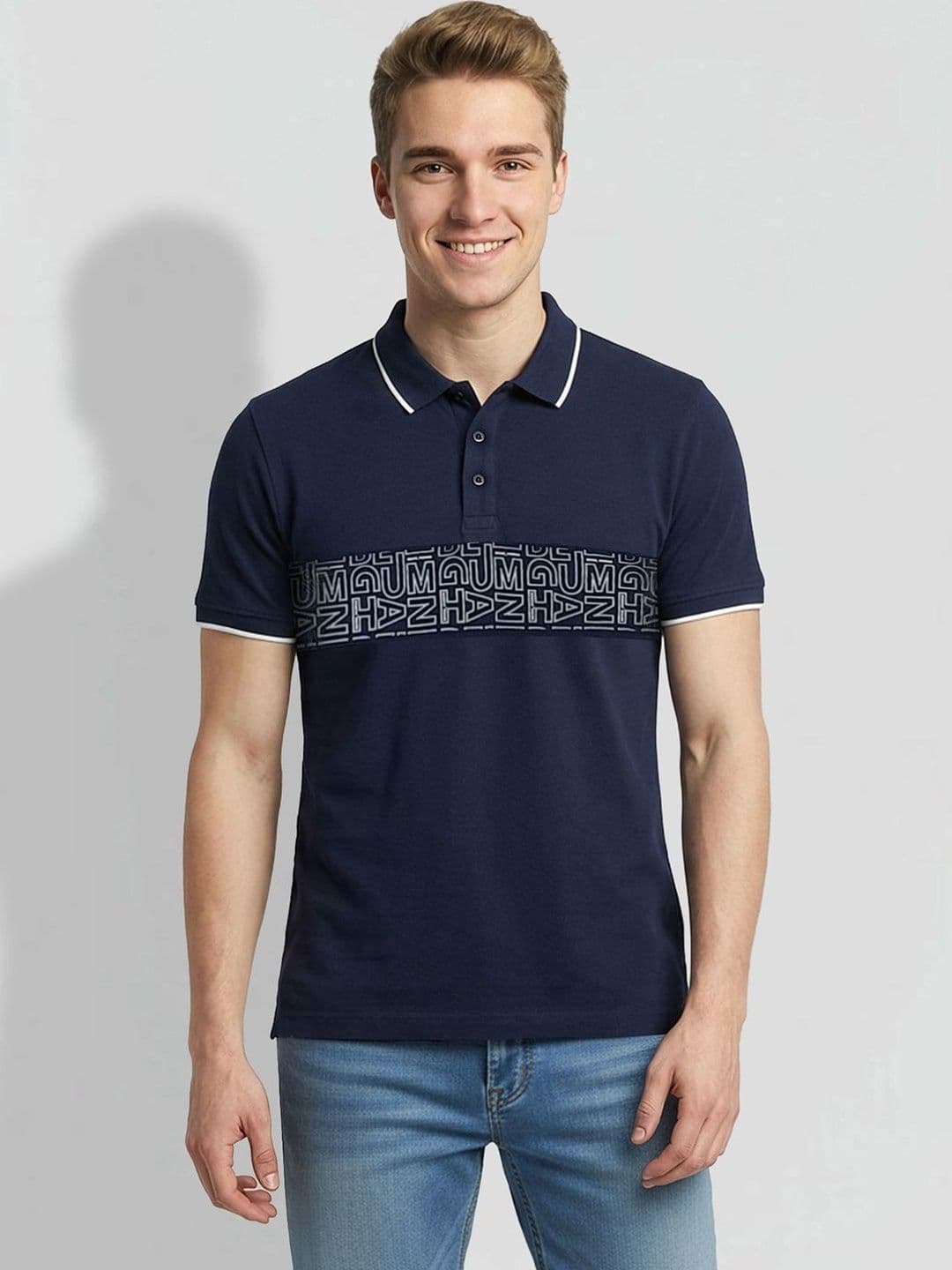 Being Human Men Printed Polo Collar T-shirt - view 1