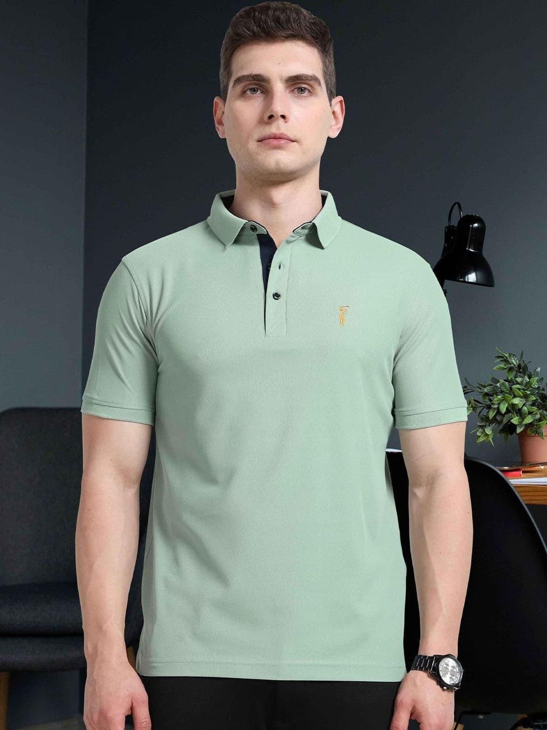 STELLERS Men Regular Fit Polo Collar T-shirt - view 1