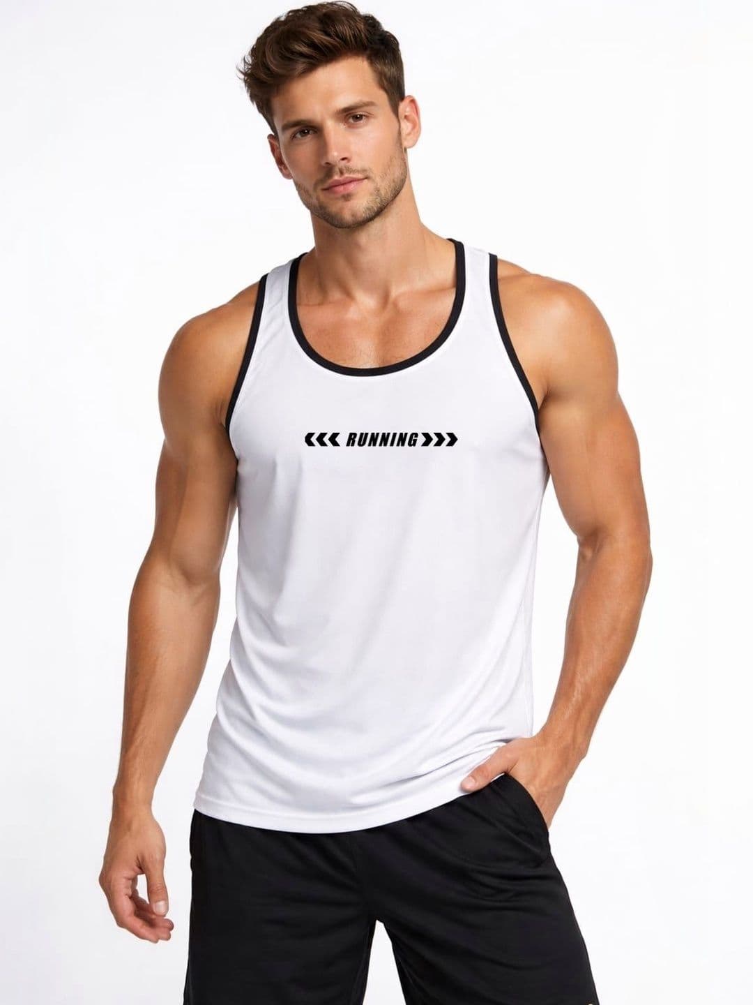 VTSPORTS Printed Gym Vest - view 1
