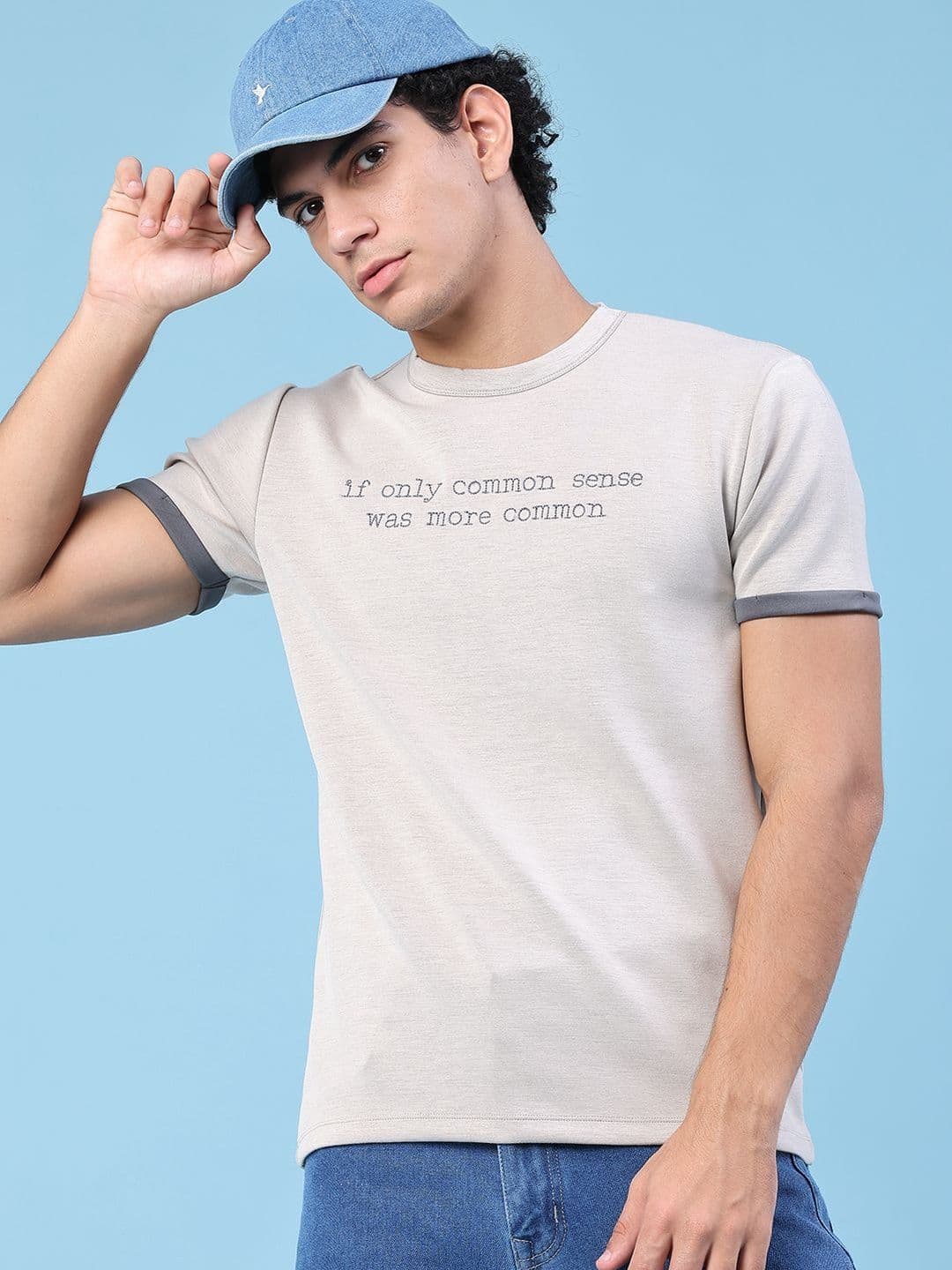 V-Mart Men Typography Printed T-shirt - view 1