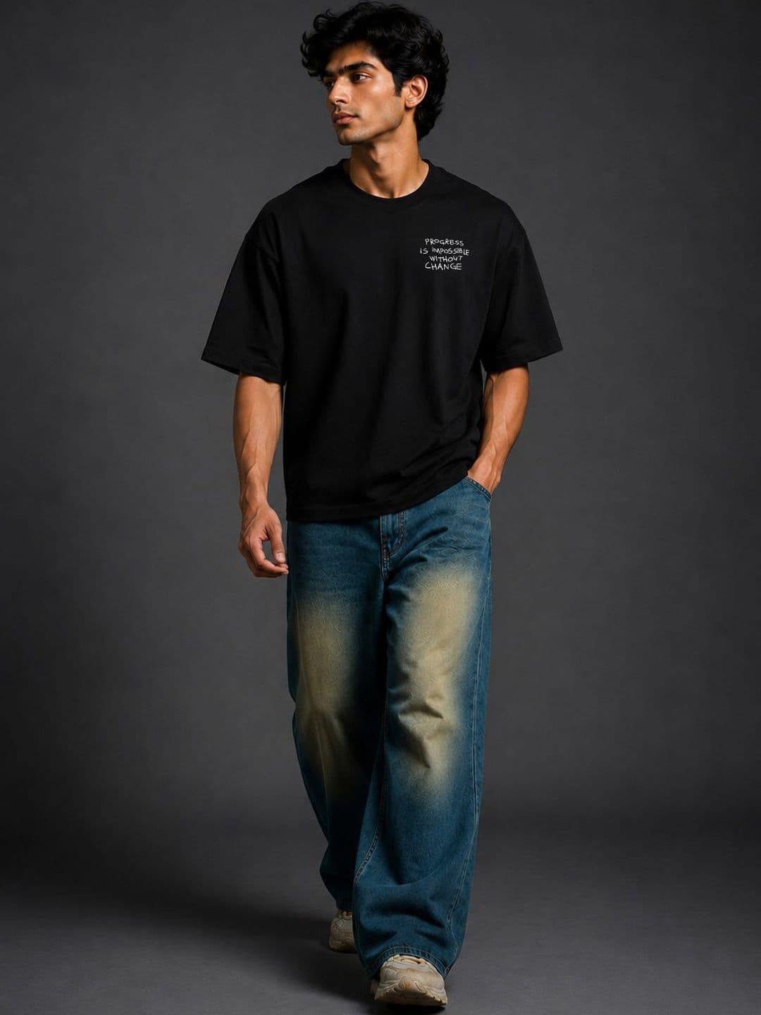 BEOVER Men Typography Printed T-shirt - view 1