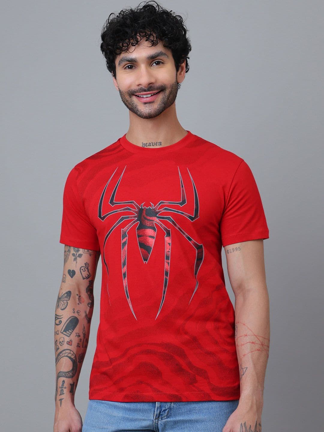 Free Authority Spiderman Printed Pure Cotton Tshirts - view 1
