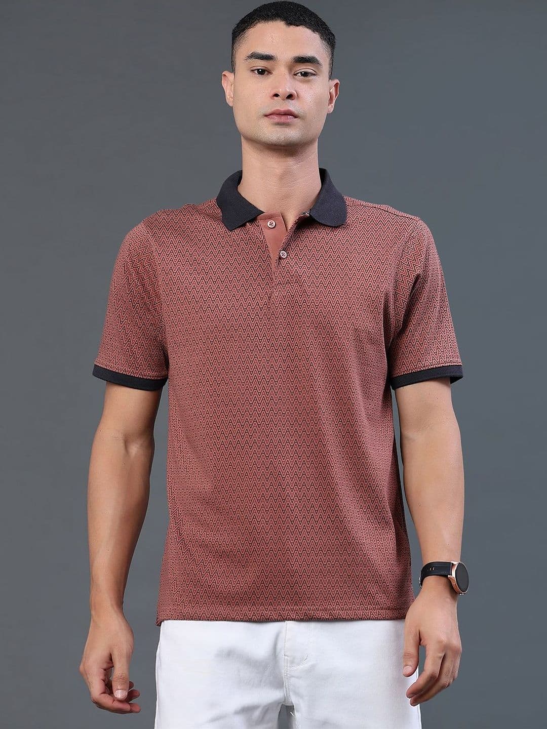 V-Mart Men Polo Collar T-shirt - view 1