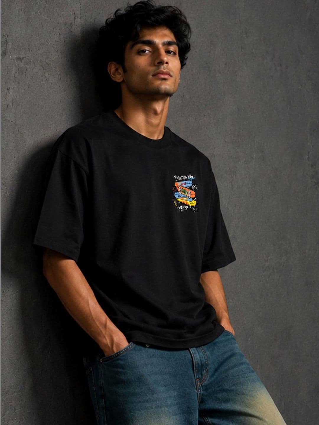 BEOVER Men's Graphic Printed Relaxed Fit T-shirt - view 1