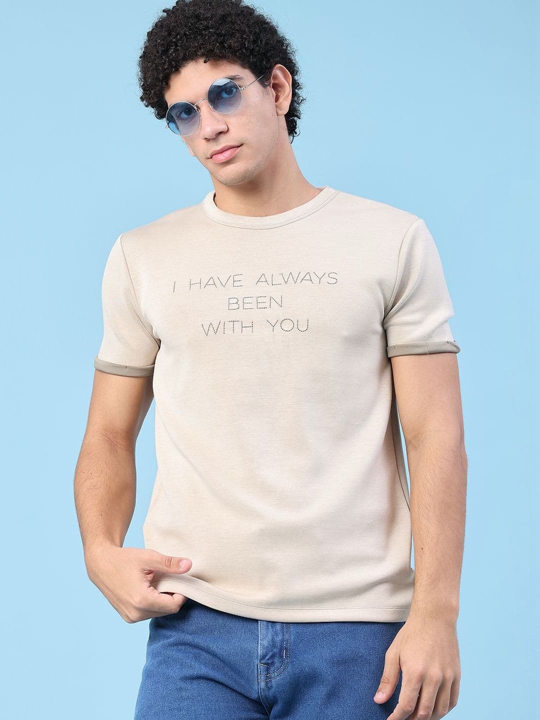 V-Mart Men Typography Printed T-shirt - view 1