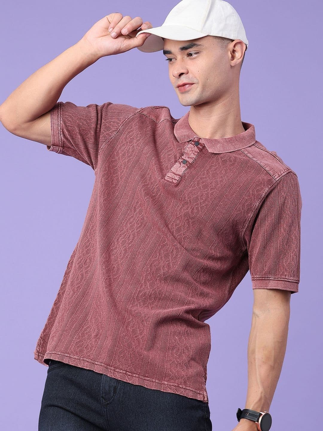V-Mart Men Polo Collar T-shirt - view 1