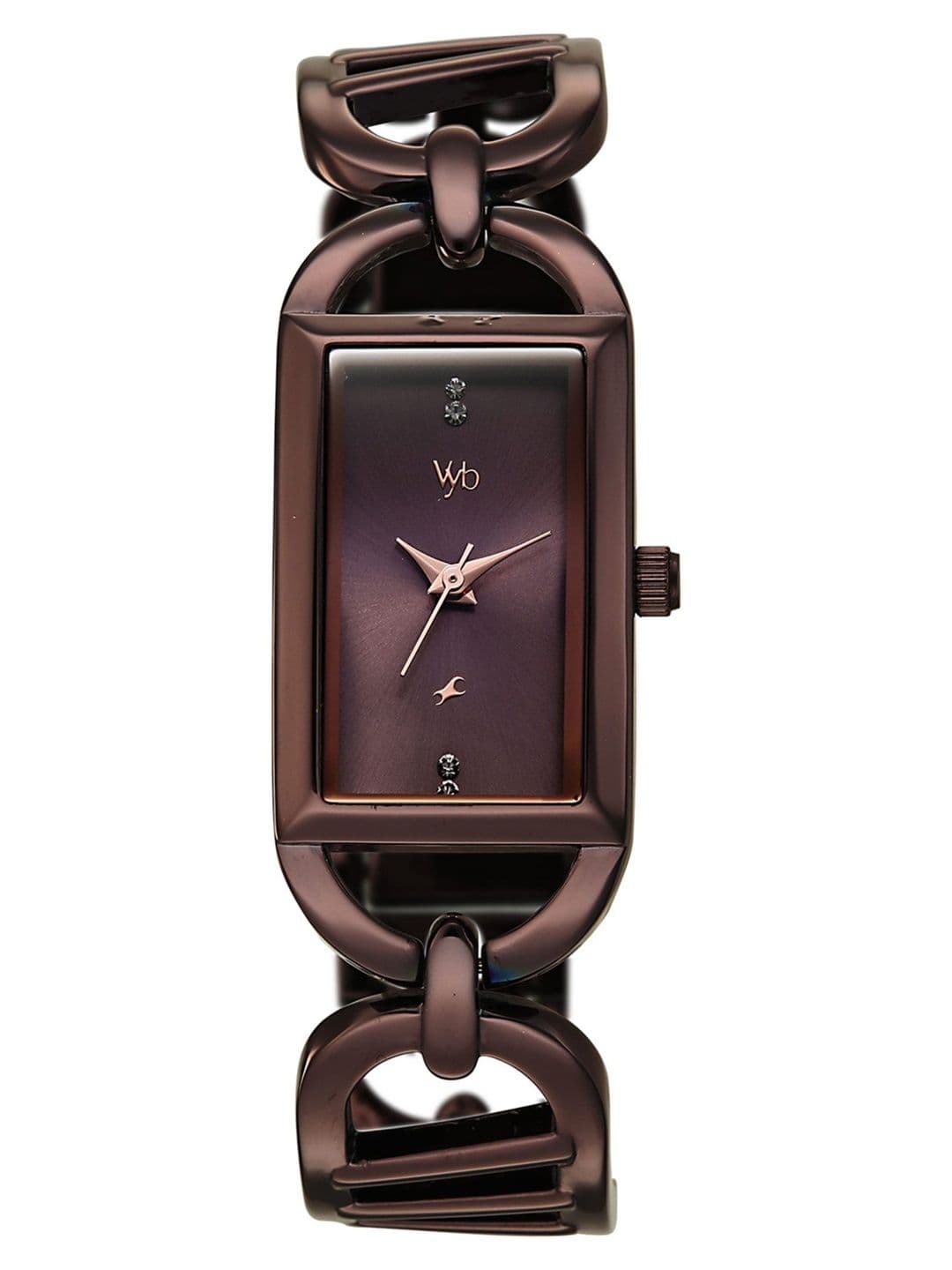 Fastrack Women Vyb Striker Quartz Chocolate Brown Dial Watch - FV60136QM01W - view 1