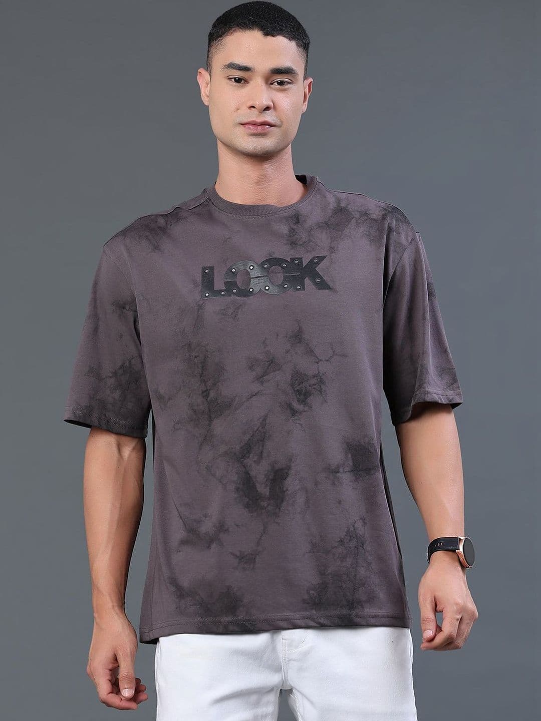 LIMEROAD Men Tie and Dye Dyed T-shirt - view 1