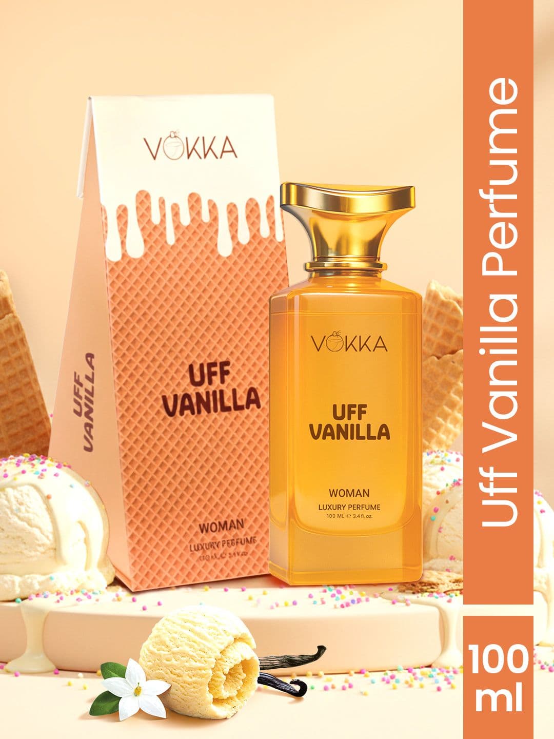 Vokka Women Uff Vanilla Long Lasting Eau De Parfum - 100ml - view 1
