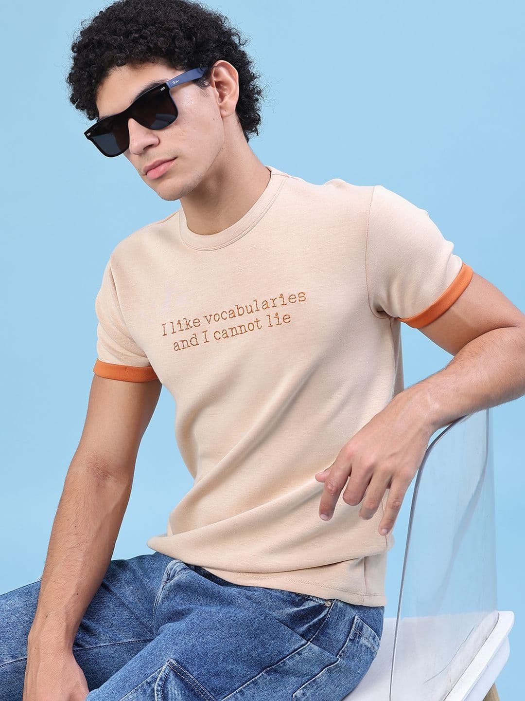 V-Mart Men Typography Printed T-shirt - view 1
