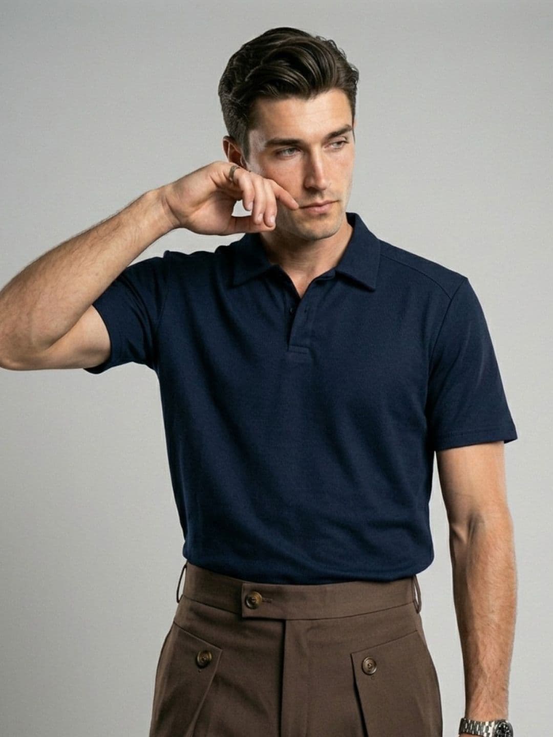 OvrWrk Polo Collar Slim Fit T-shirt - view 1