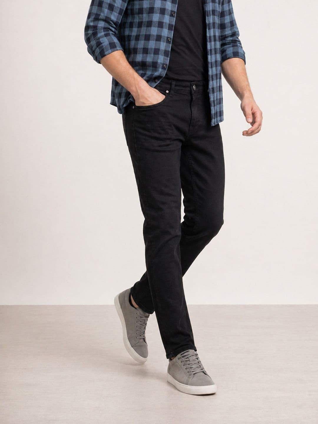 WROGN Men Straight Fit Light Fade Stretchable Jeans - view 1