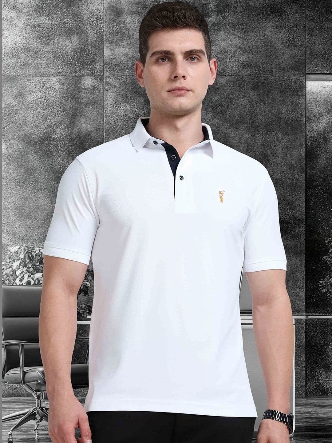 STELLERS Men Regular Fit Polo Collar T-shirt - view 1