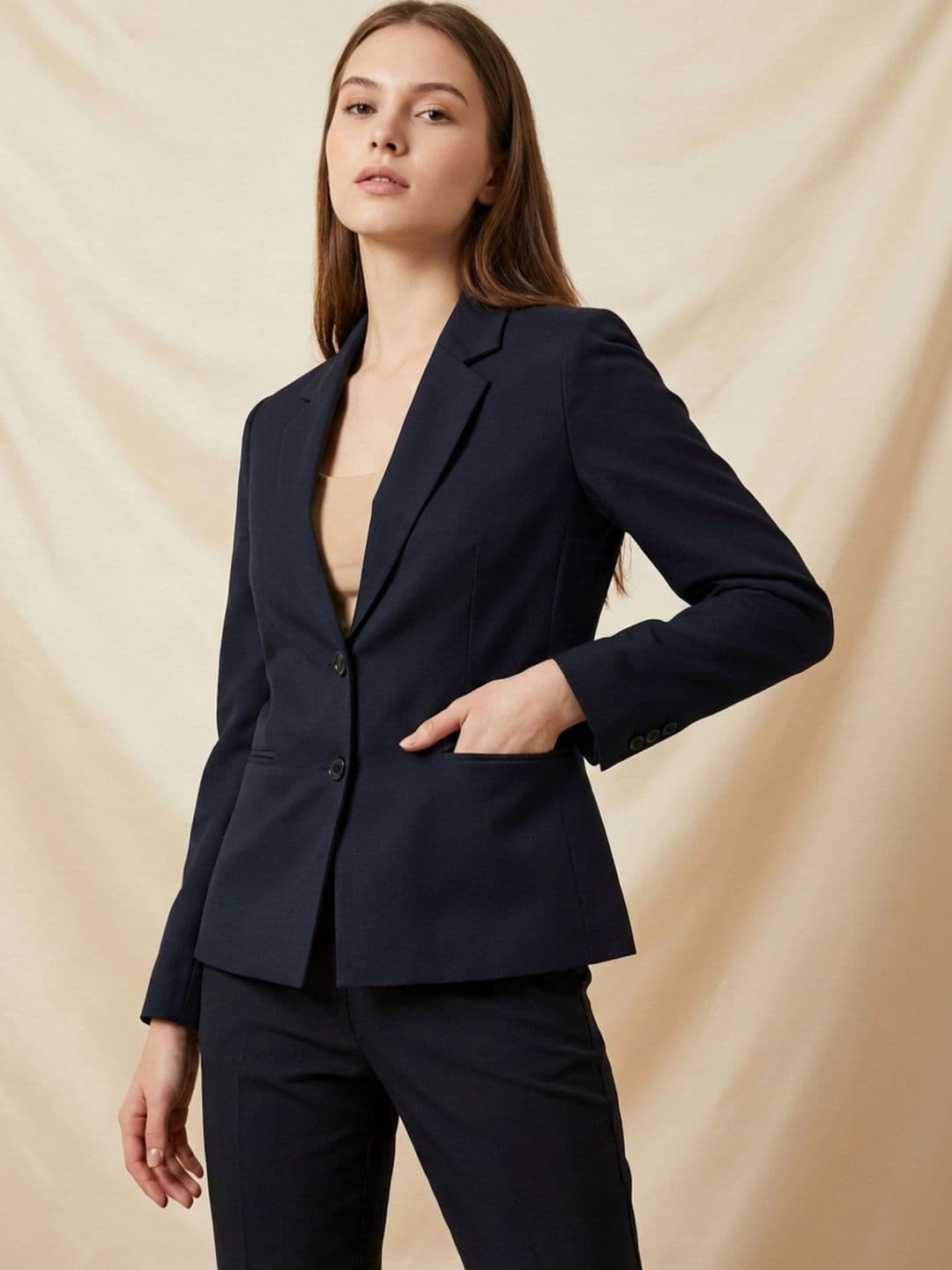 The Roadster Lifestyle Co Notched Lapel Single-Breasted Casual Blazers - view 1