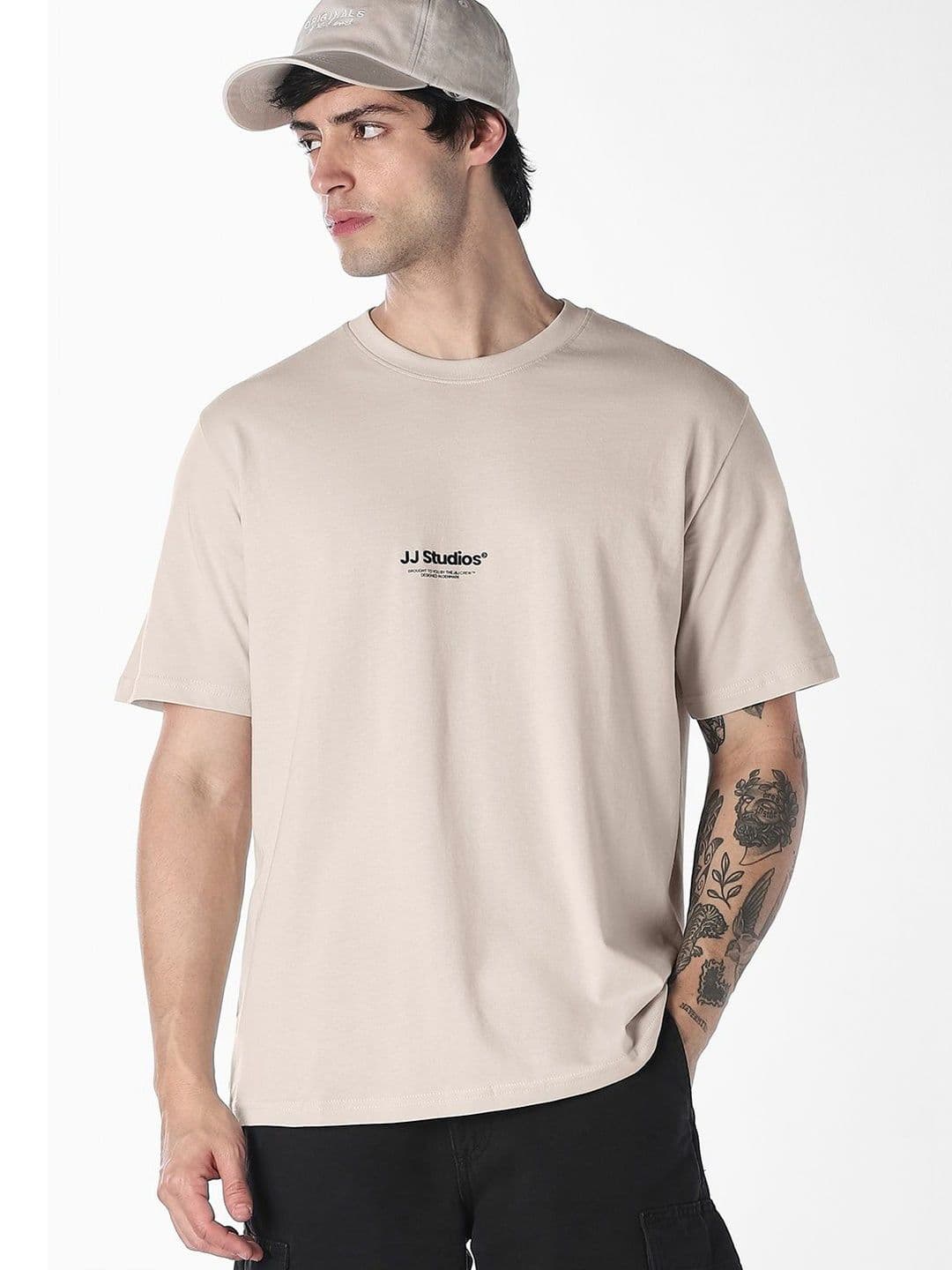 Jack & Jones Men Typography Printed Organic Cotton T-shirt - view 1