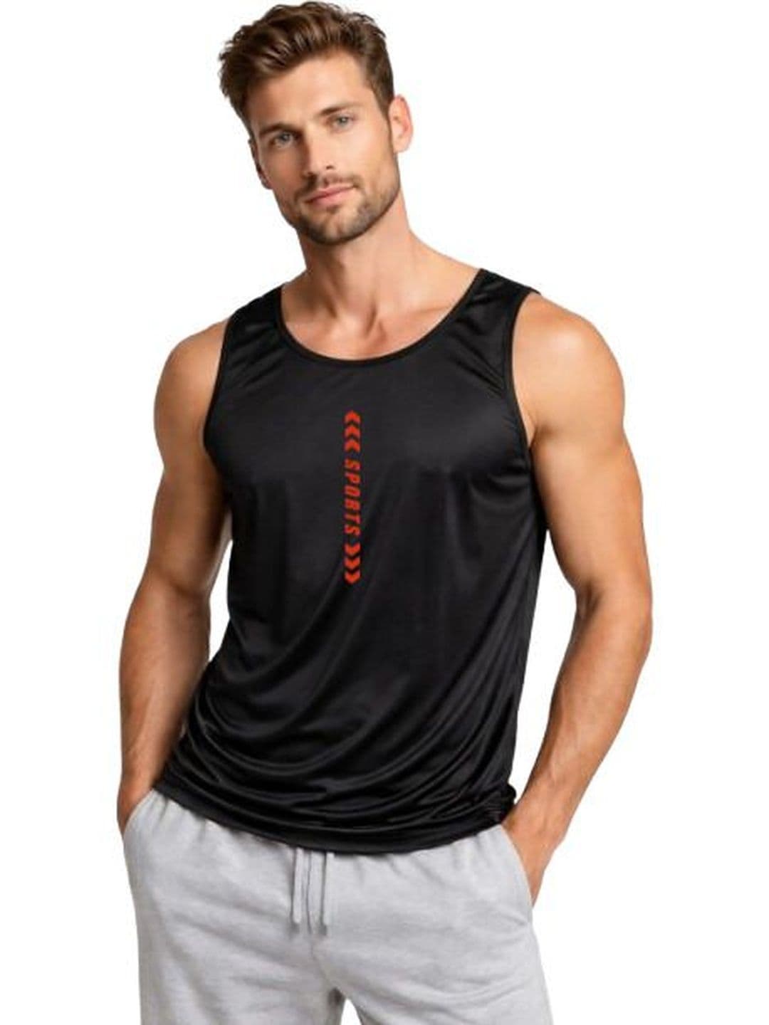 VTSPORTS Printed Gym Vest - view 1