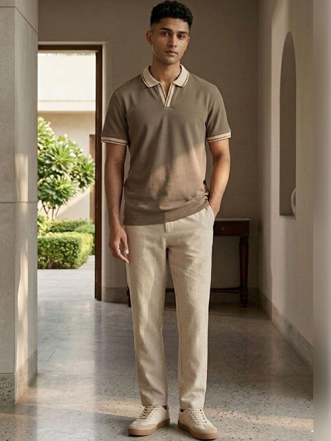 HERE&NOW Men Polo Collar T-shirt - view 1