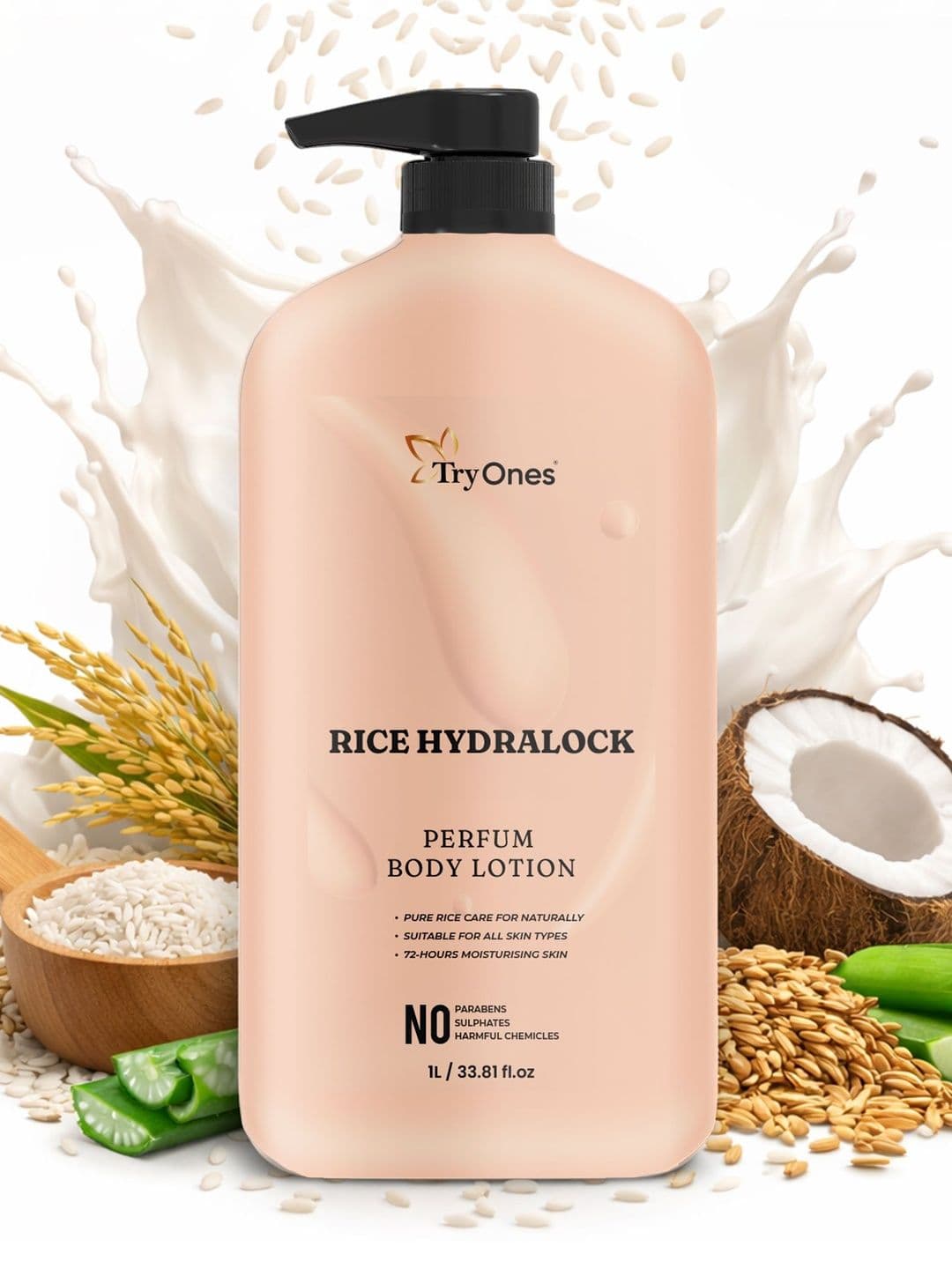 TRYONES Rice Hydralock Perfume Body Lotion - 1L - view 1