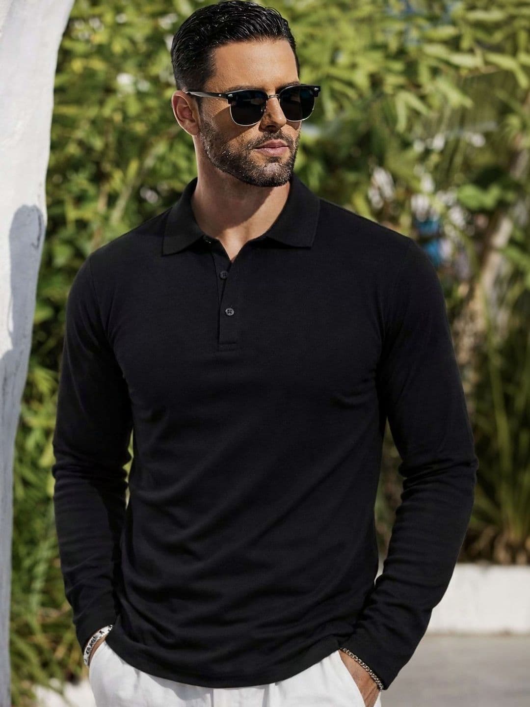 PATOIS Men Polo Collar T-shirt - view 1