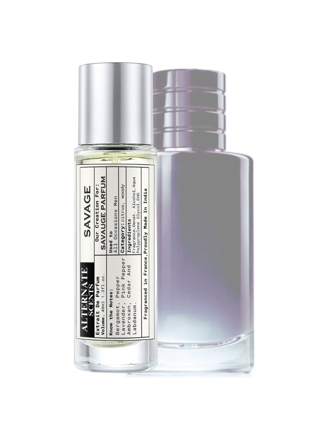 Alternate Scents Men Savage Long Lasting Extrait de Parfum - 40 ml - view 1