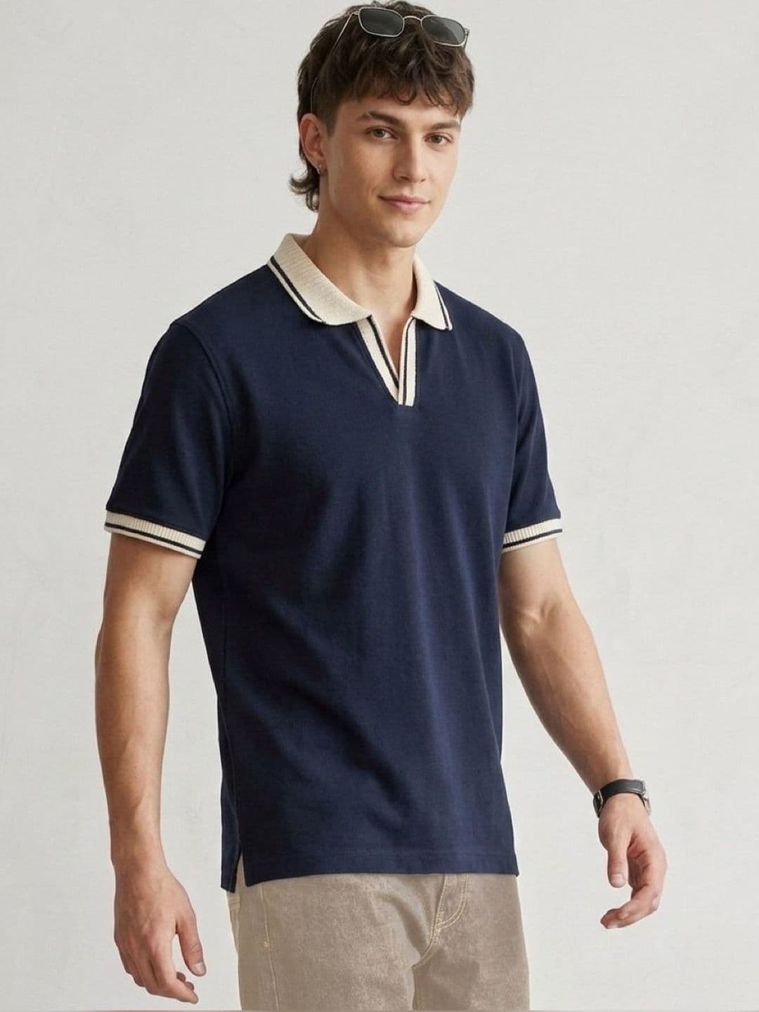 HERE&NOW Men Polo Collar T-shirt - view 1