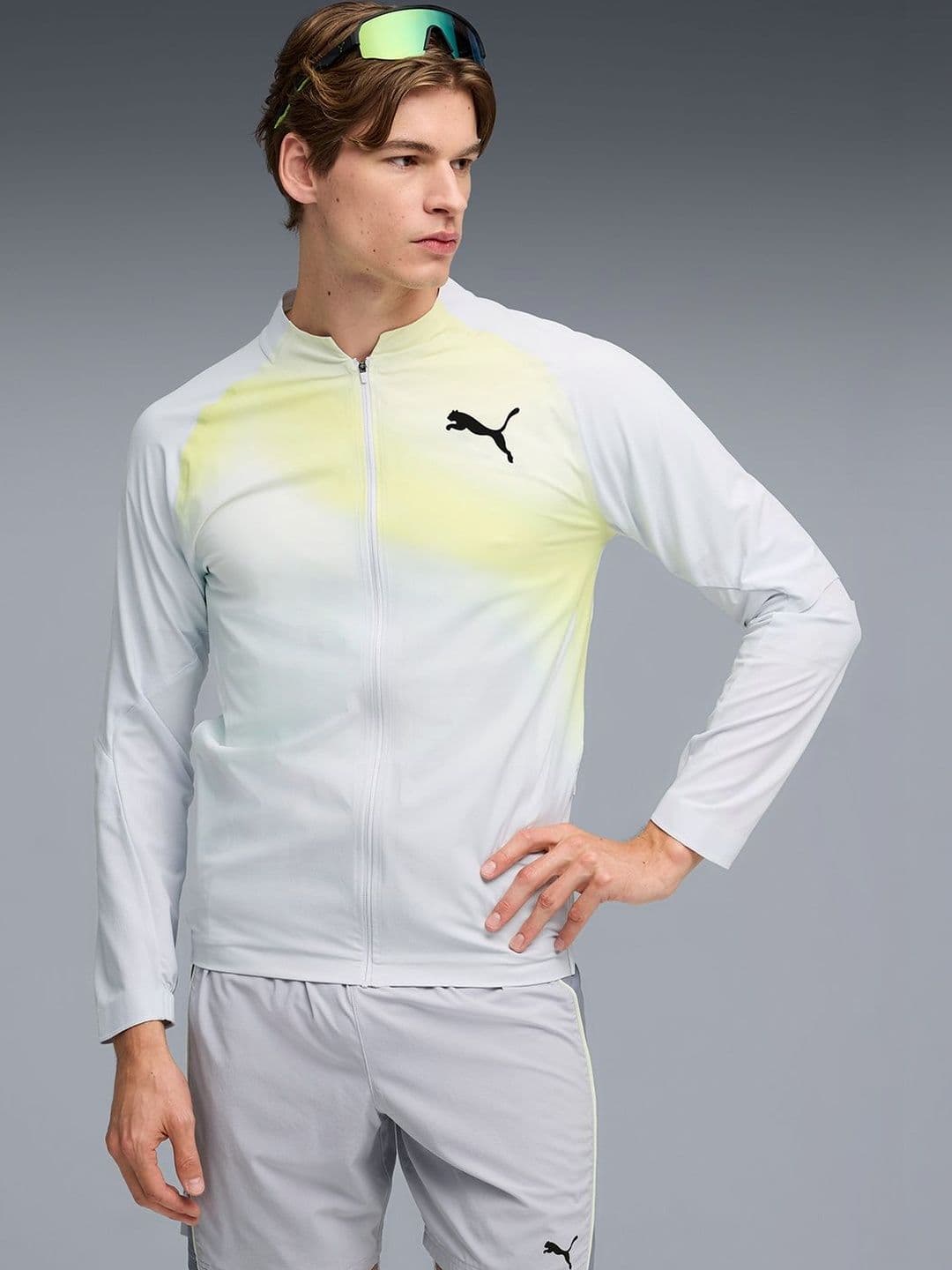 Puma LIGHTSPEED Men's Colorblock Running Jacket - view 1