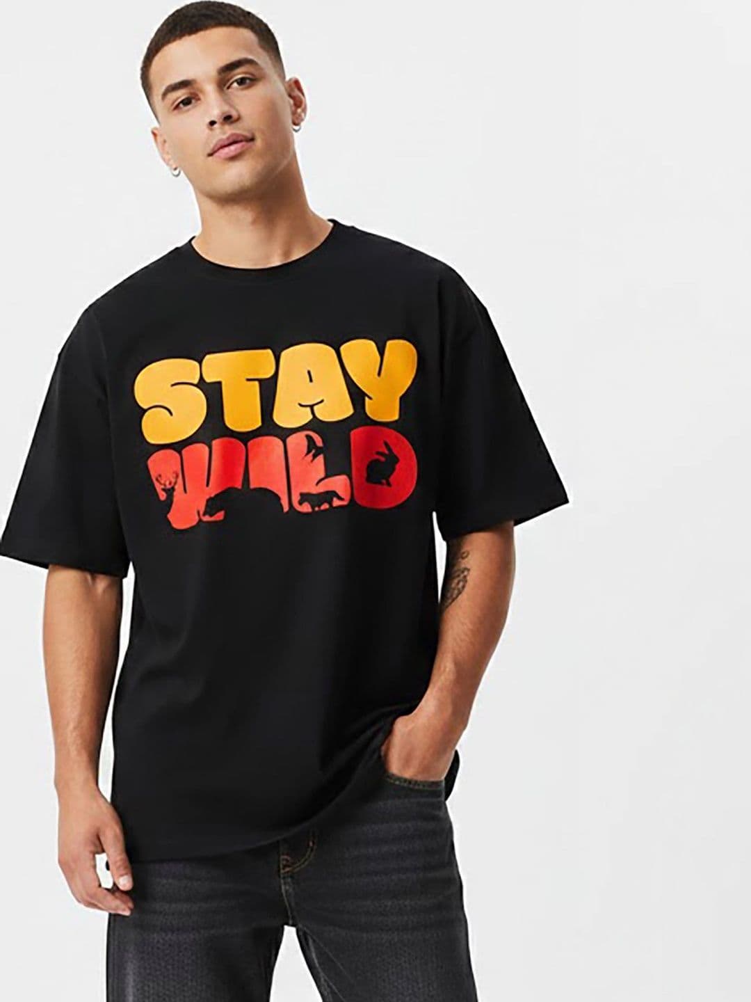 Trihi Fashion Men Typography Printed T-shirt - view 1