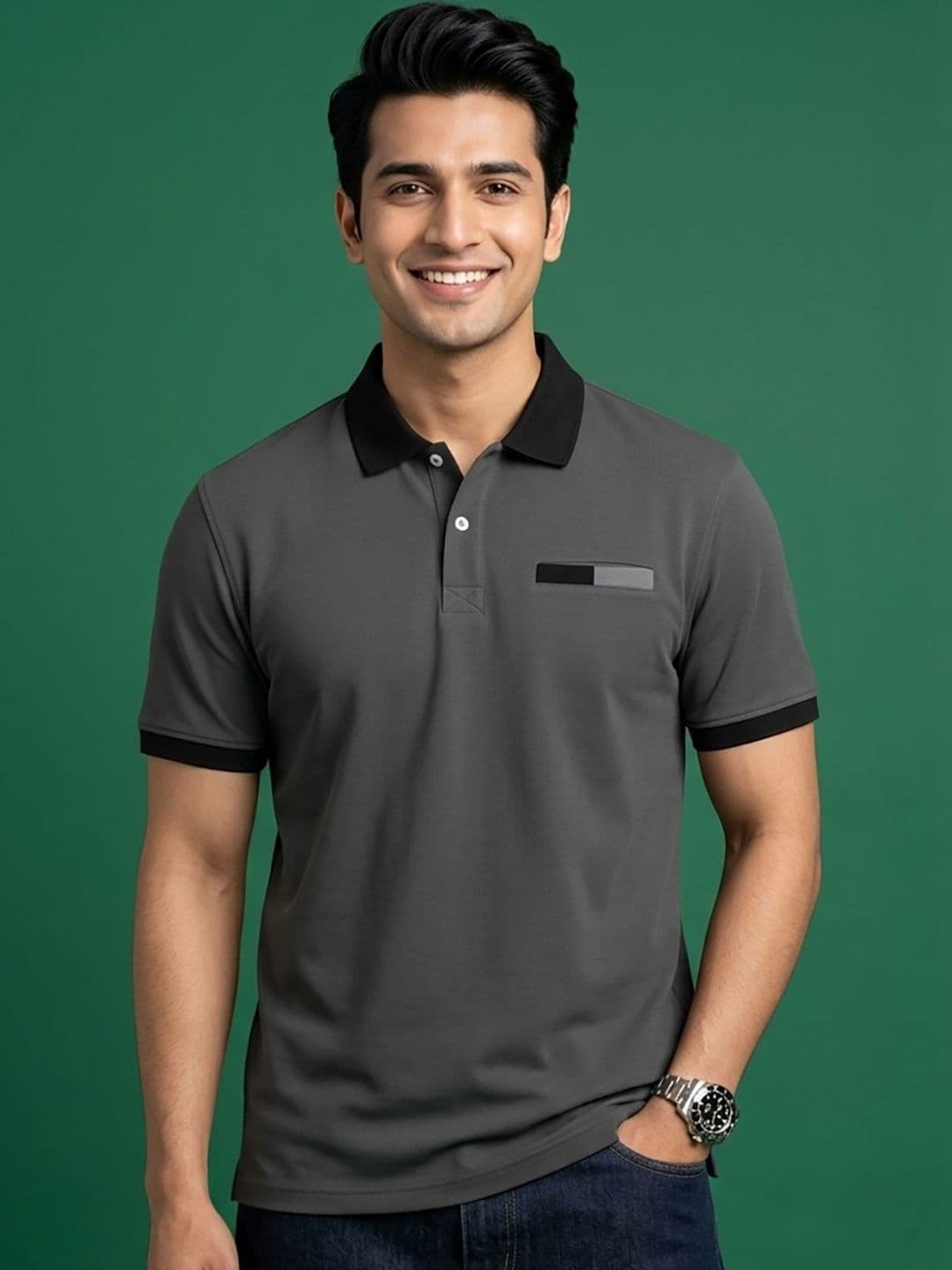 Kook N Keech Men Polo Collar Pockets T-shirt - view 1