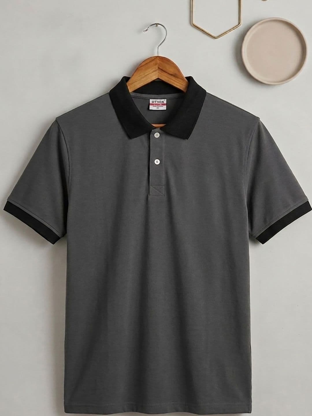 Mast & Harbour Men Polo Collar Pockets T-shirt - view 1