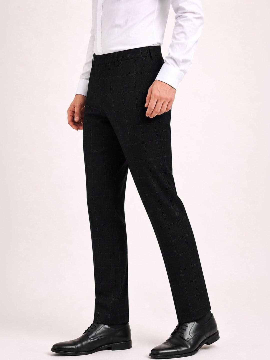INVICTUS Men Mid-Rise Comfort Wrinkle Free Trousers - view 1