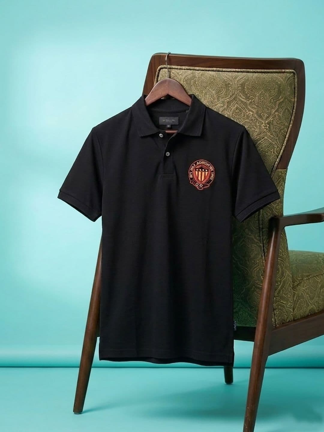 Mast & Harbour Men Brand Logo Printed Polo Collar T-shirt - view 1