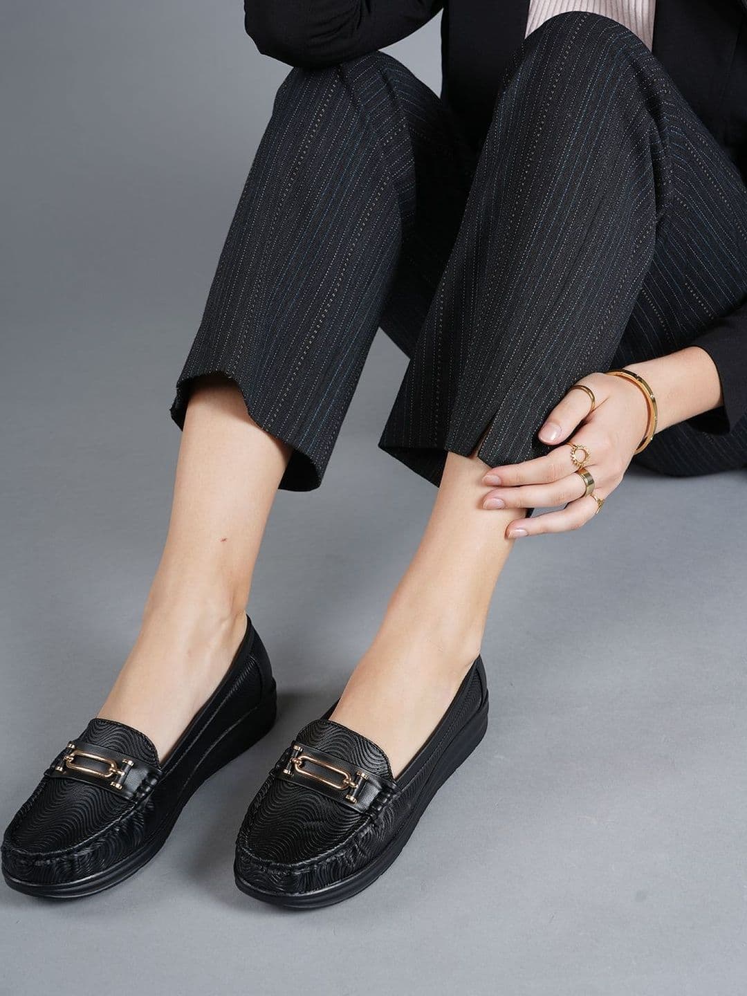 DressBerry Women Textured Loafers - view 1