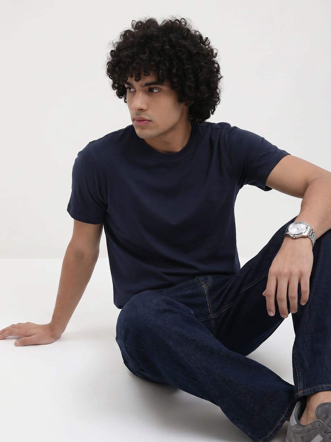 The Roadster Life Co. Round Neck Pure Cotton T-shirt - view 1