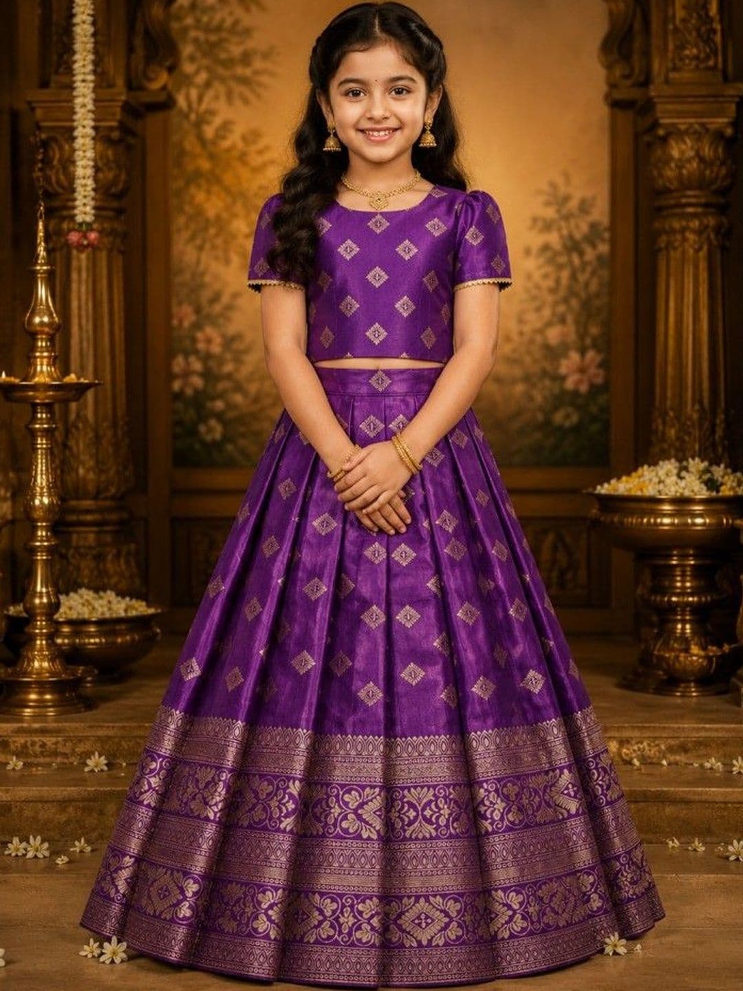 Xepon Girls Ready to Wear Lehenga & - view 1