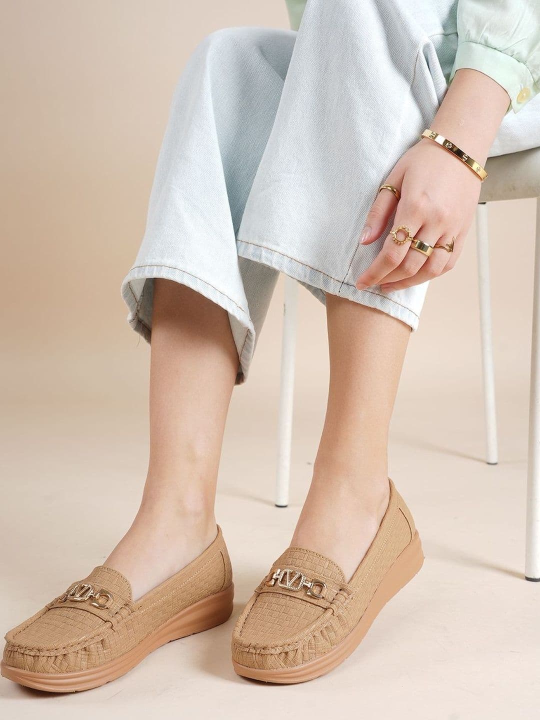 DressBerry Women Textured Loafers - view 1