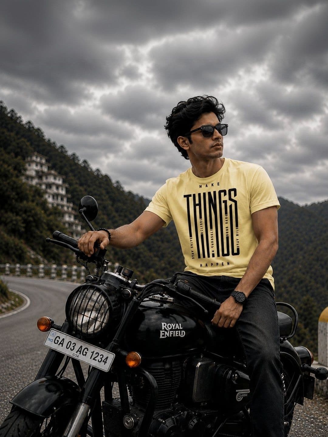 Y TULSI Men Typography Printed T-shirt - view 1
