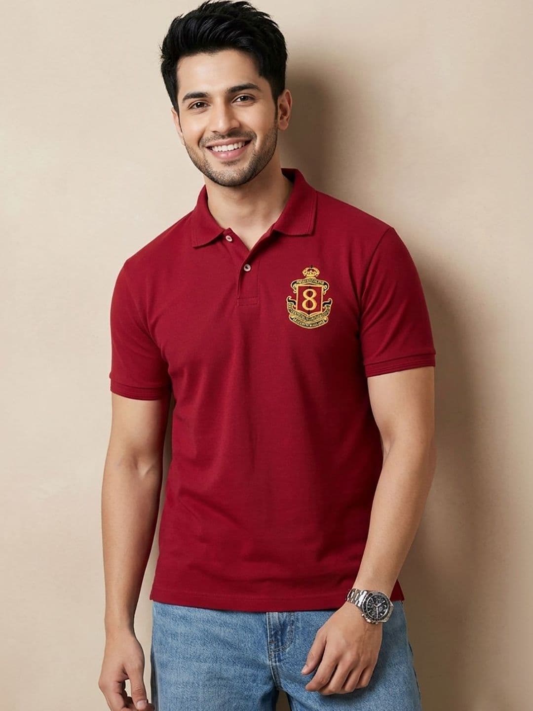 Kook N Keech Men Brand Logo Printed Polo Collar T-shirt - view 1