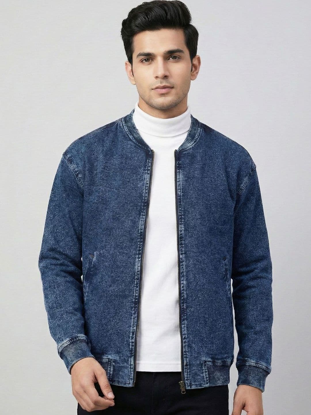 Superlooper Men Washed Bomber Jacket - view 1