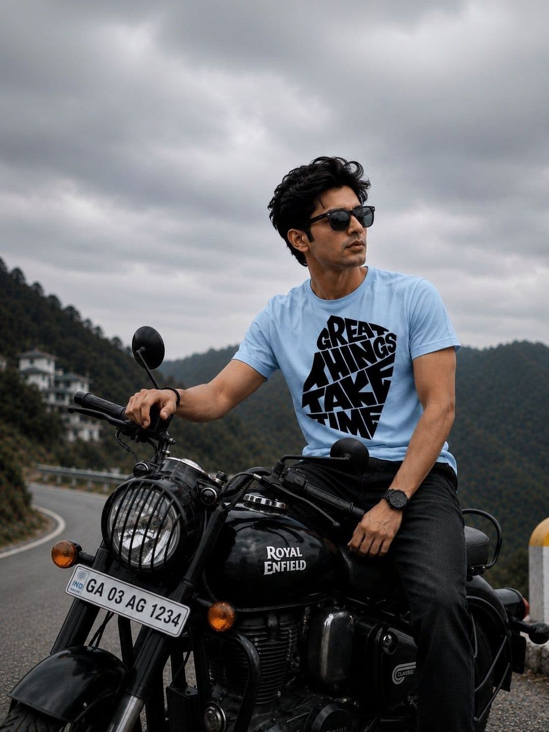 Y TULSI Men Typography Printed T-shirt - view 1