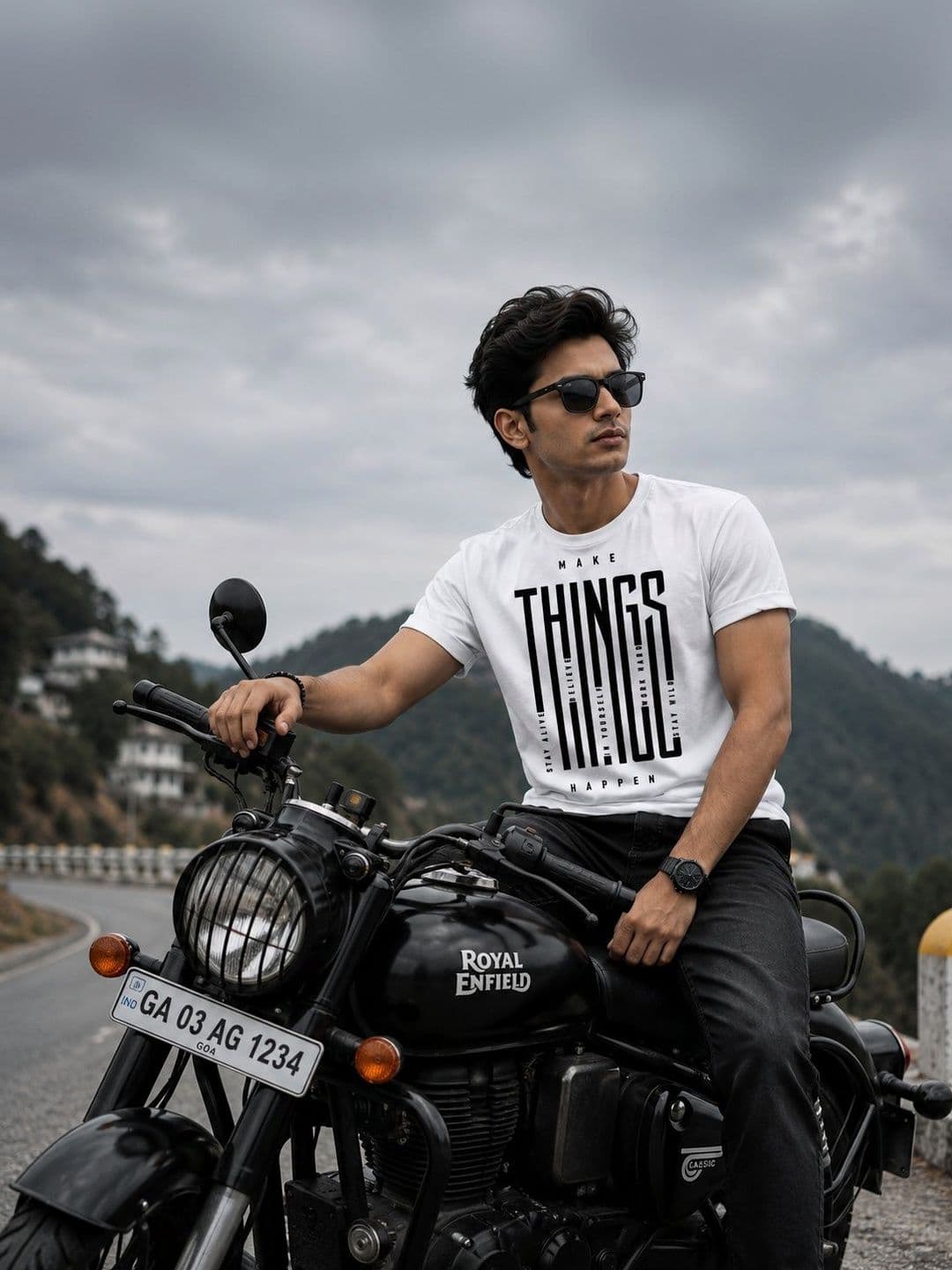 Y TULSI Men Typography Printed T-shirt - view 1
