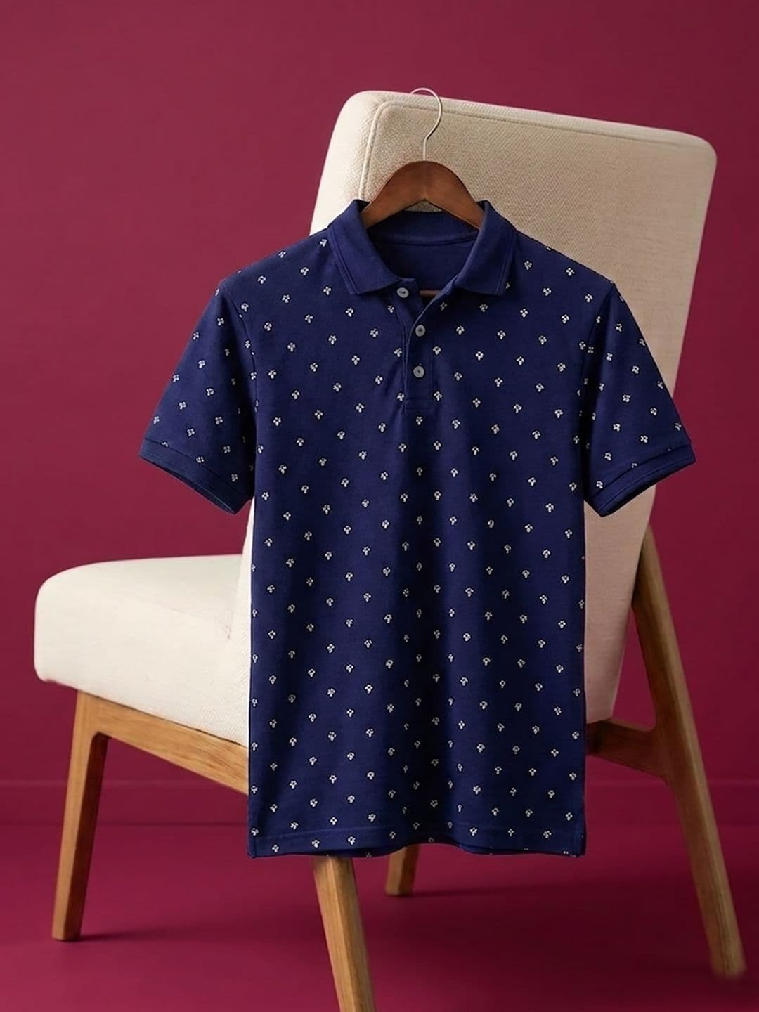 Kook N Keech Men Printed Polo Collar T-shirt - view 1