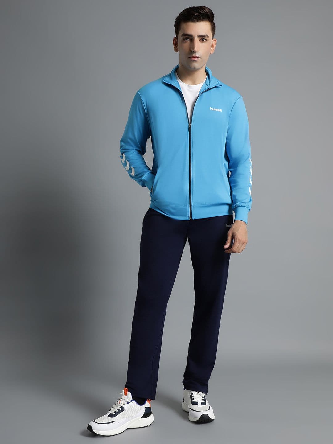 hummel Printed Mock Collar Sports Track Suit - view 1